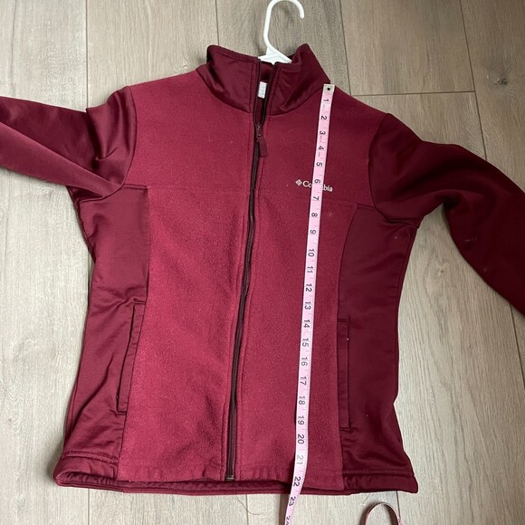 Columbia Omni-Heat maroon zip up jacket - Picture 2 of 9